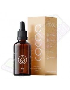 Botella de aceite de CBD 30% Full Spectrum de Feel Cocoa, 100% orgánico, sin gluten, vegano, THC libre, testado en laboratorio.